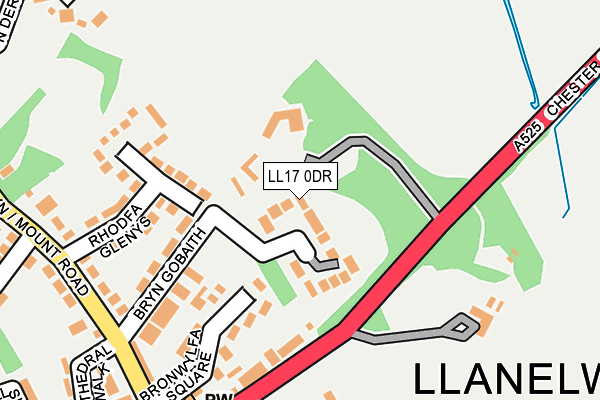 LL17 0DR map - OS OpenMap – Local (Ordnance Survey)