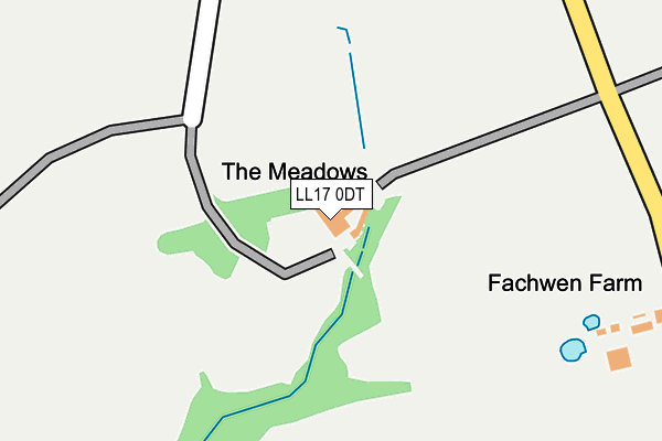 LL17 0DT map - OS OpenMap – Local (Ordnance Survey)