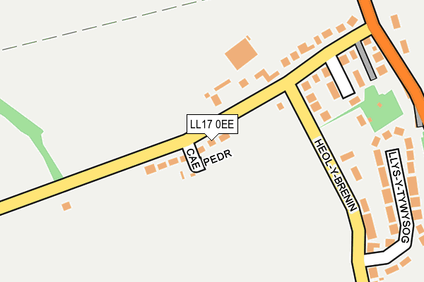 LL17 0EE map - OS OpenMap – Local (Ordnance Survey)