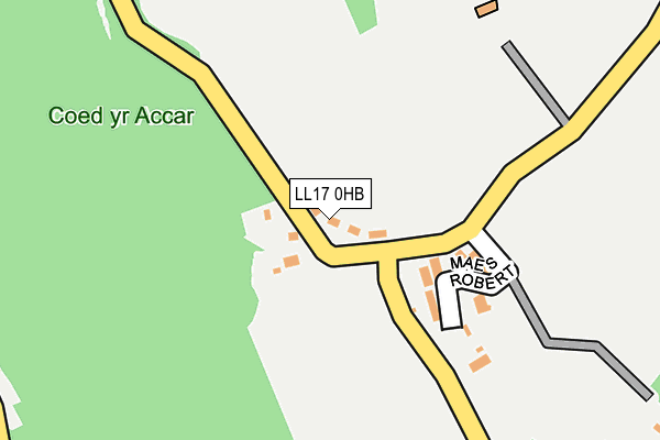 LL17 0HB map - OS OpenMap – Local (Ordnance Survey)