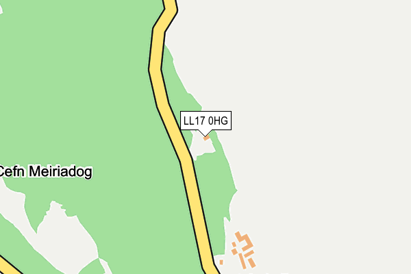 LL17 0HG map - OS OpenMap – Local (Ordnance Survey)
