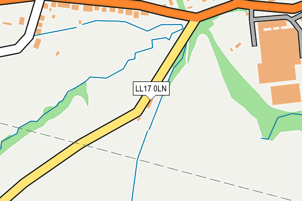 LL17 0LN map - OS OpenMap – Local (Ordnance Survey)