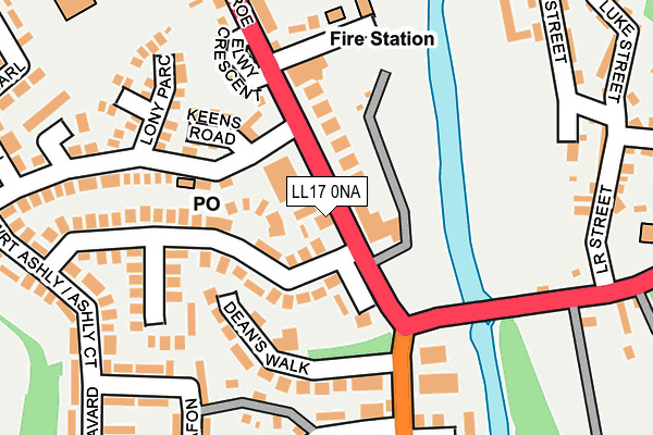 LL17 0NA map - OS OpenMap – Local (Ordnance Survey)