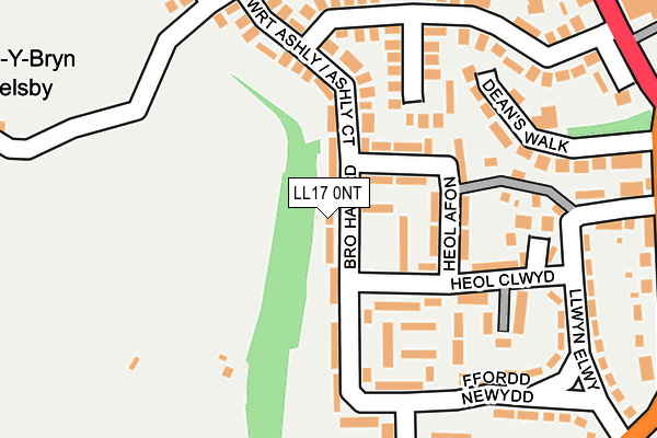 LL17 0NT map - OS OpenMap – Local (Ordnance Survey)