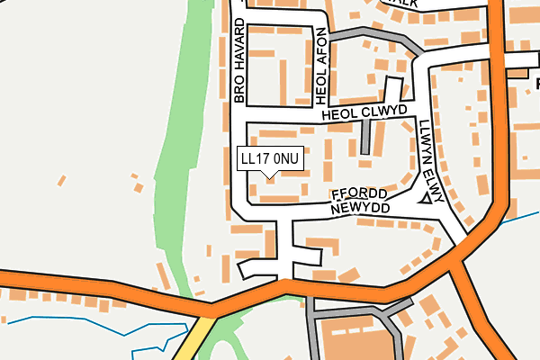 LL17 0NU map - OS OpenMap – Local (Ordnance Survey)