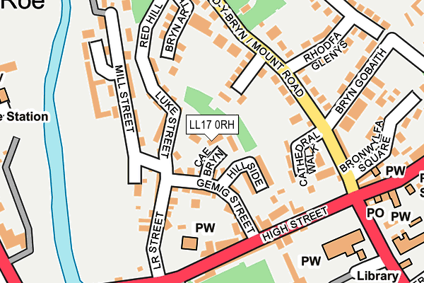 LL17 0RH map - OS OpenMap – Local (Ordnance Survey)
