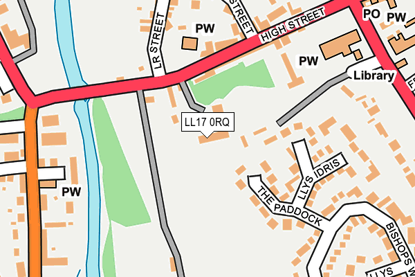 LL17 0RQ map - OS OpenMap – Local (Ordnance Survey)