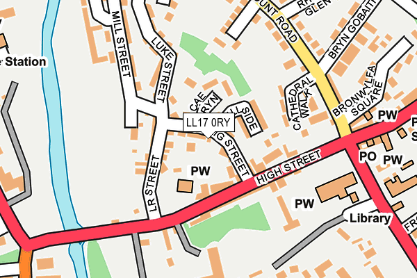LL17 0RY map - OS OpenMap – Local (Ordnance Survey)