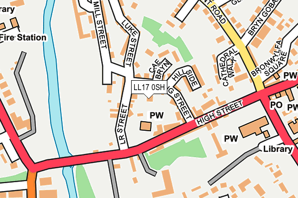LL17 0SH map - OS OpenMap – Local (Ordnance Survey)