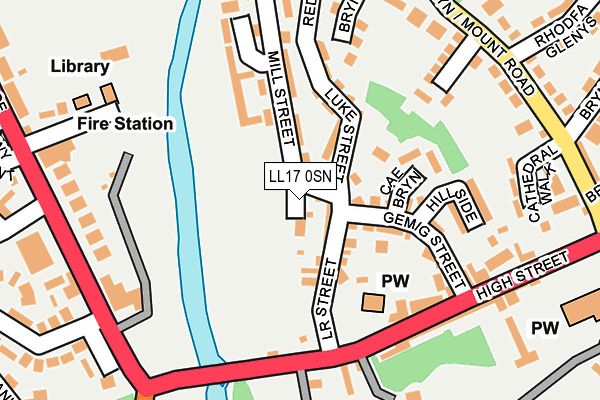 LL17 0SN map - OS OpenMap – Local (Ordnance Survey)