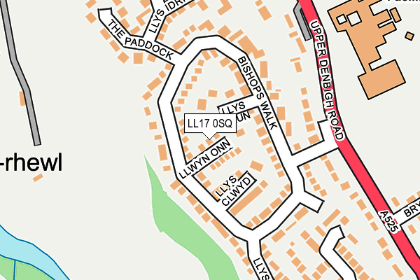 LL17 0SQ map - OS OpenMap – Local (Ordnance Survey)