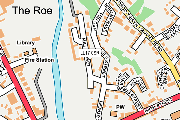 LL17 0SR map - OS OpenMap – Local (Ordnance Survey)