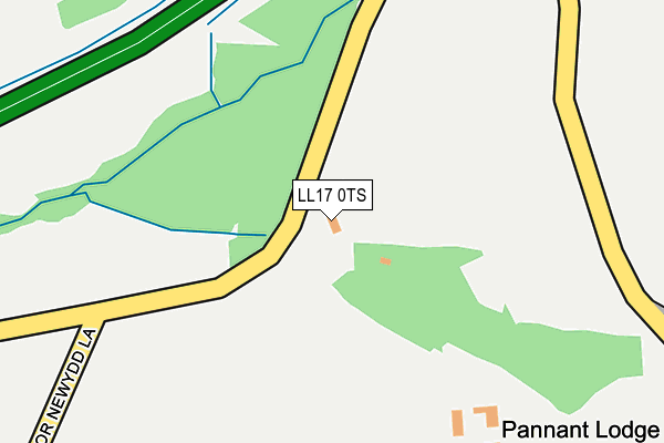 LL17 0TS map - OS OpenMap – Local (Ordnance Survey)