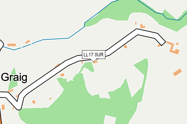 LL17 0UR map - OS OpenMap – Local (Ordnance Survey)