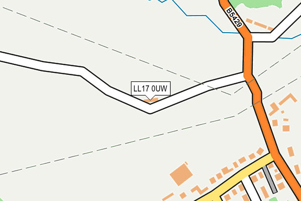 LL17 0UW map - OS OpenMap – Local (Ordnance Survey)