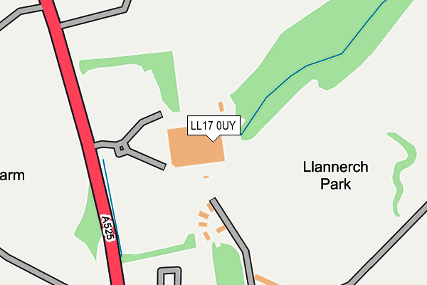 LL17 0UY map - OS OpenMap – Local (Ordnance Survey)