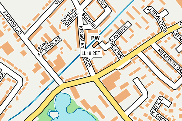 LL18 2ET map - OS OpenMap – Local (Ordnance Survey)