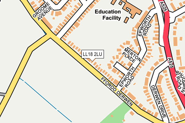 LL18 2LU map - OS OpenMap – Local (Ordnance Survey)