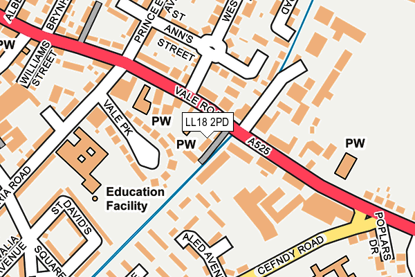Map of VALE ROAD CAR WASH LTD at local scale