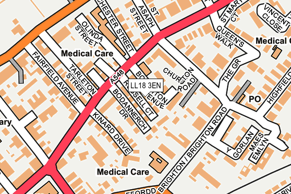 Map of 4 THE COMMUNITY CIC at local scale