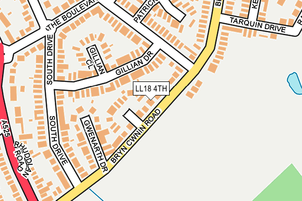 LL18 4TH map - OS OpenMap – Local (Ordnance Survey)
