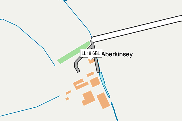 LL18 6BL map - OS OpenMap – Local (Ordnance Survey)