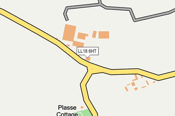 LL18 6HT map - OS OpenMap – Local (Ordnance Survey)