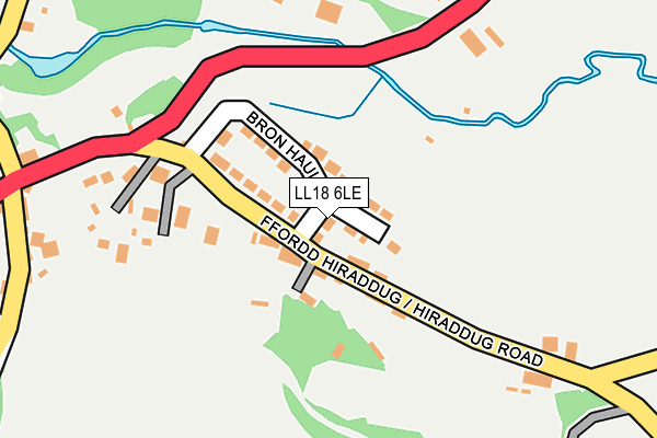 LL18 6LE map - OS OpenMap – Local (Ordnance Survey)