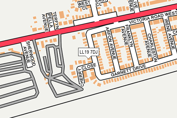 LL19 7DJ map - OS OpenMap – Local (Ordnance Survey)