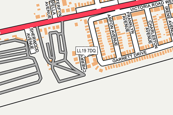 LL19 7DQ map - OS OpenMap – Local (Ordnance Survey)