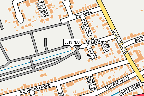 LL19 7EU map - OS OpenMap – Local (Ordnance Survey)