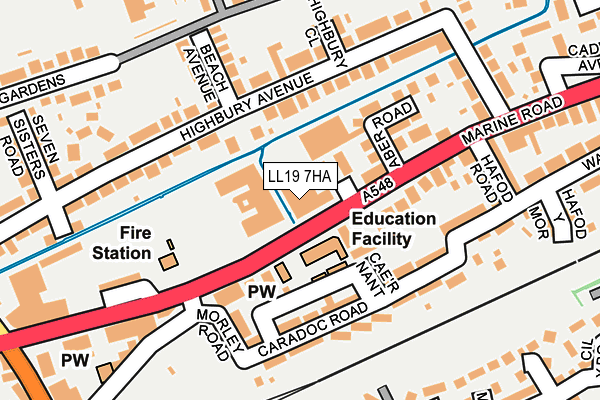 Map of DAISY CHAINS PRESTATYN LIMITED at local scale
