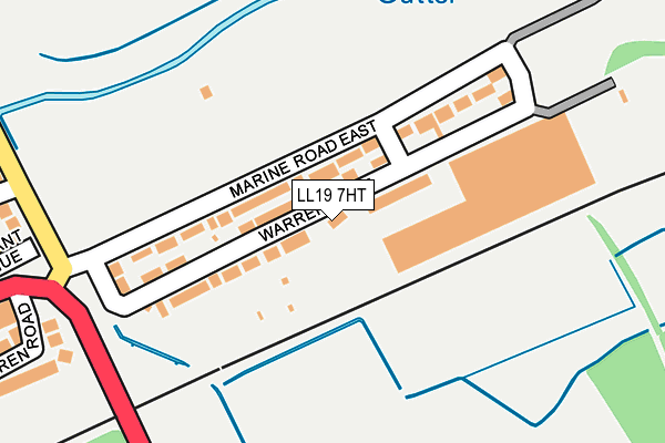 Map of CARAVANS FOR SALE NORTH WALES TRANSPORT LTD at local scale