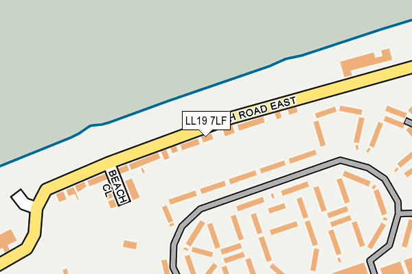 LL19 7LF map - OS OpenMap – Local (Ordnance Survey)