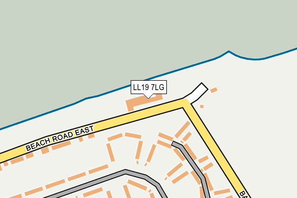 LL19 7LG map - OS OpenMap – Local (Ordnance Survey)