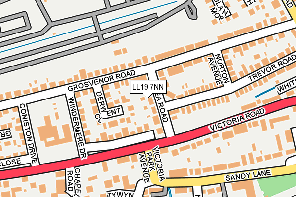LL19 7NN map - OS OpenMap – Local (Ordnance Survey)