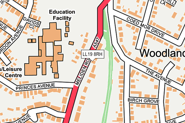 Map of DINBYCH PROPERTIES LIMITED at local scale