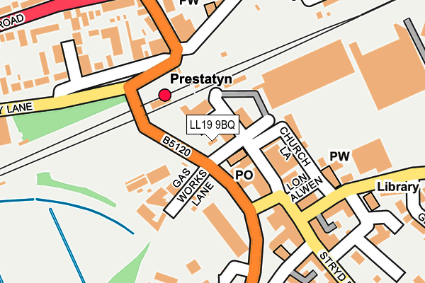 LL19 9BQ map - OS OpenMap – Local (Ordnance Survey)