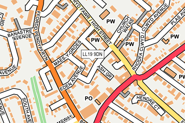 Map of THE FERN AVENUE LIMITED PARTNERSHIP at local scale