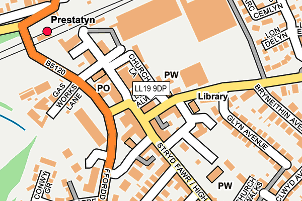 LL19 9DP map - OS OpenMap – Local (Ordnance Survey)