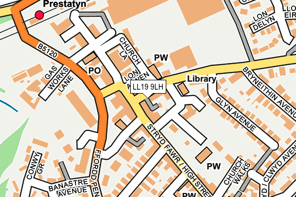 LL19 9LH map - OS OpenMap – Local (Ordnance Survey)