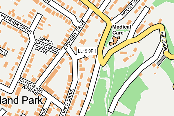 LL19 9PH map - OS OpenMap – Local (Ordnance Survey)