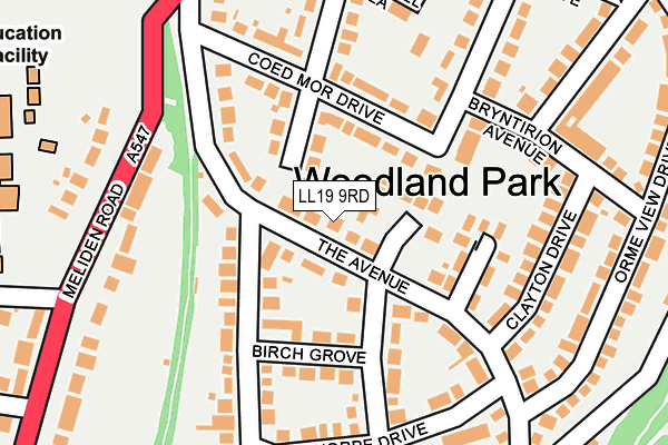 Map of HALLDENE BUILDERS LTD at local scale