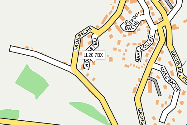 LL20 7BX map - OS OpenMap – Local (Ordnance Survey)