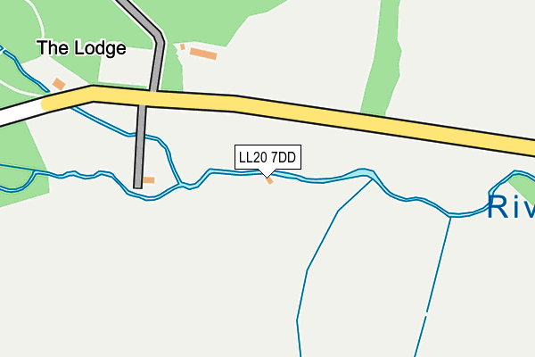 LL20 7DD map - OS OpenMap – Local (Ordnance Survey)