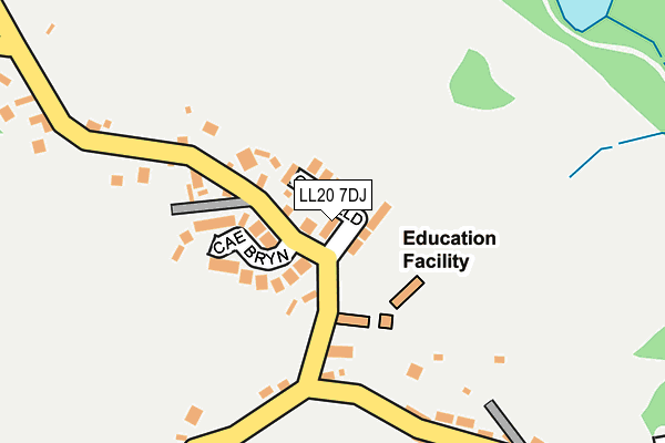 LL20 7DJ map - OS OpenMap – Local (Ordnance Survey)