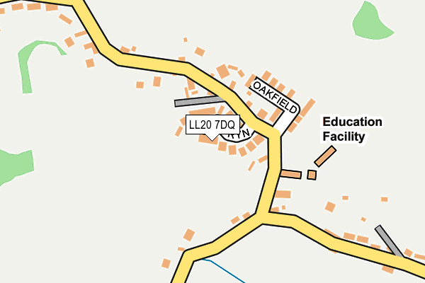 LL20 7DQ map - OS OpenMap – Local (Ordnance Survey)