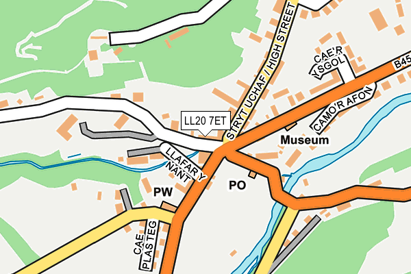 LL20 7ET map - OS OpenMap – Local (Ordnance Survey)