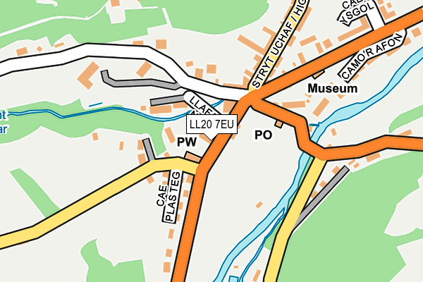 LL20 7EU map - OS OpenMap – Local (Ordnance Survey)