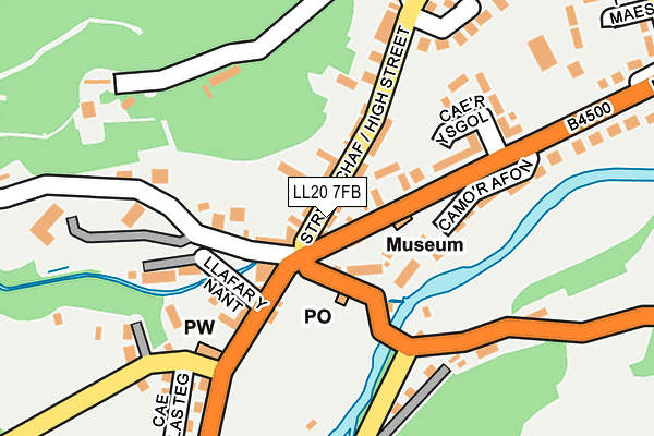 LL20 7FB map - OS OpenMap – Local (Ordnance Survey)